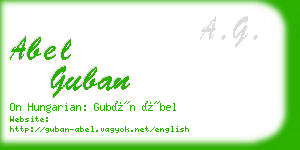 abel guban business card